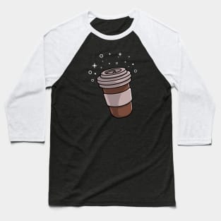 coffee cup with sparkling stars Baseball T-Shirt